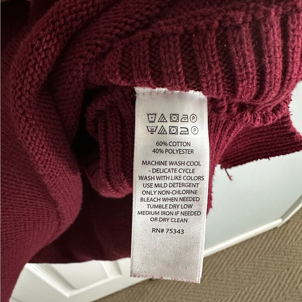 Tahari Deep Red Women's Sweater